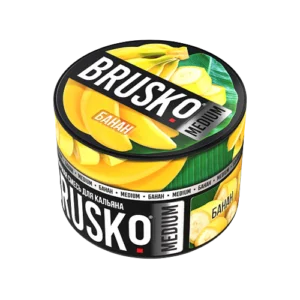 Бестабачная смесь BRUSKO - БАНАН (MEDIUM) - 50 GR