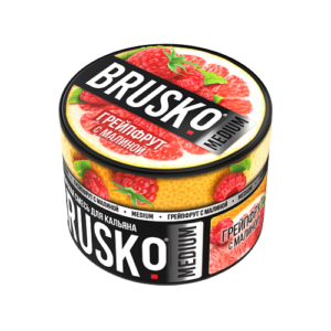 Бестабачная смесь BRUSKO - ГРЕЙПФРУТ С МАЛИНОЙ (MEDIUM) - 50 GR