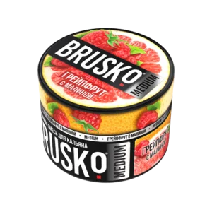 Бестабачная смесь BRUSKO - ГРЕЙПФРУТ С МАЛИНОЙ (MEDIUM) - 50 GR