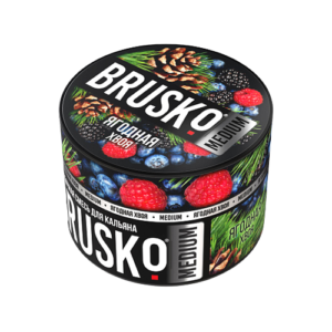 Бестабачная смесь BRUSKO - ЯГОДНАЯ ХВОЯ (MEDIUM) - 50 GR
