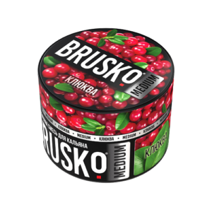 Бестабачная смесь BRUSKO - КЛЮКВА (MEDIUM) - 50 GR
