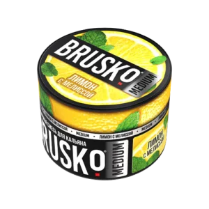 Бестабачная смесь BRUSKO - ЛИМОН С МЕЛИССОЙ (MEDIUM) - 50 GR