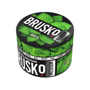 Бестабачная смесь BRUSKO - МЯТА (MEDIUM) - 50 GR