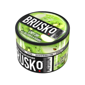 Бестабачная смесь BRUSKO - СМУЗИ ИЗ ЯБЛОКА И КИВИ (MEDIUM) - 50 GR